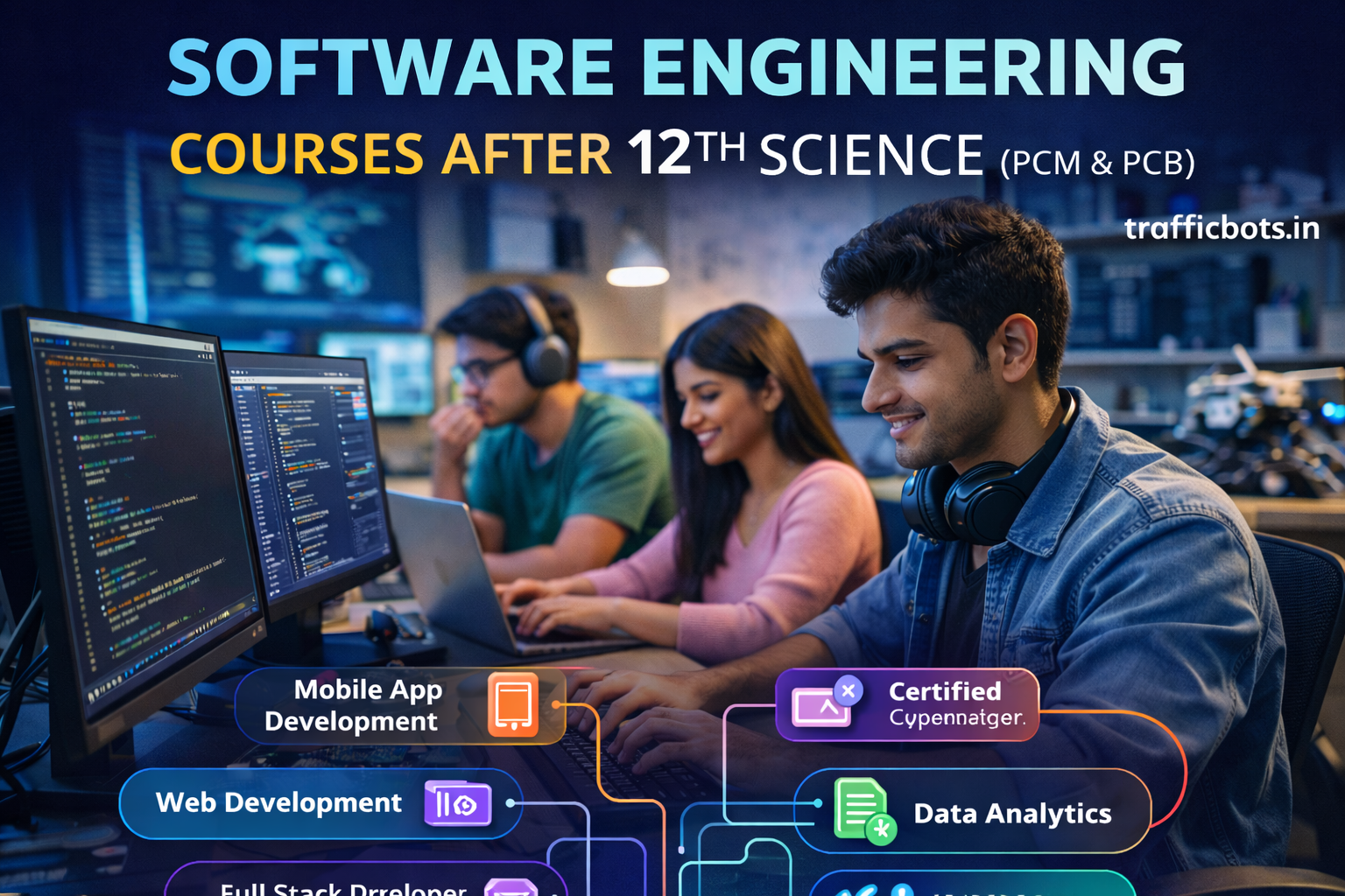 Software Engineering Courses After 12th Science (PCM & PCB)