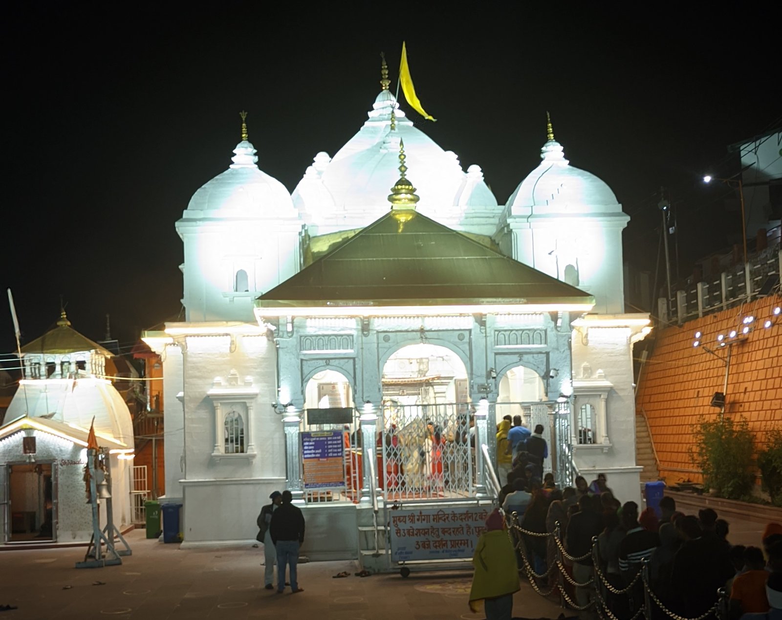 Gangotri Temple in Uttarkashi district of Uttarakhand surrounded by Himalayan mountains, a holy Char Dham pilgrimage site and origin of the River Ganga.